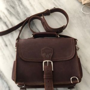 Classic leather satchel